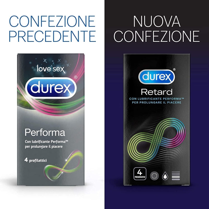 Durex RETARD X4 profilattici 6 conf.-24 ritardanti, preservativi, condom,condoms - ITALYSALDI.IT