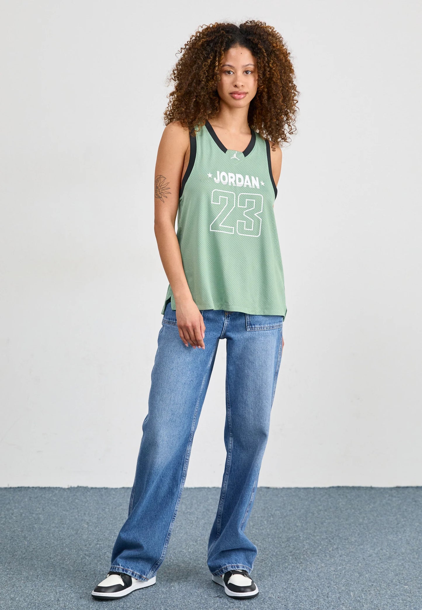 AIR JORDAN 1 MID - Sneakers alte - scarpe sportive nike bianco/rosse 50,5 art.9 - ITALYSALDI.IT