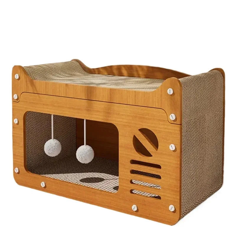 Cuccia per gatti integrata con tiragraffi resistente all'usura Colonna tiragraffi per gatti Four Seasons Vertical Crawler Cat Comfort - ITALYSALDI.IT