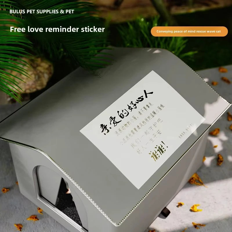 Cuccia per gatti impermeabile per esterni inverno caldo per animali domestici, cuccia per dormire, tenda pieghevole, forniture per cuccioli di cane di piccola taglia, universale, quattro stagioni - ITALYSALDI.IT