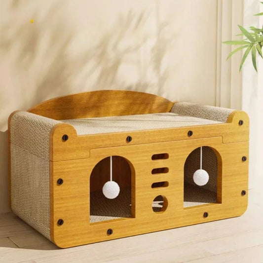 Cuccia per gatti integrata con tiragraffi resistente all'usura Colonna tiragraffi per gatti Four Seasons Vertical Crawler Cat Comfort - ITALYSALDI.IT