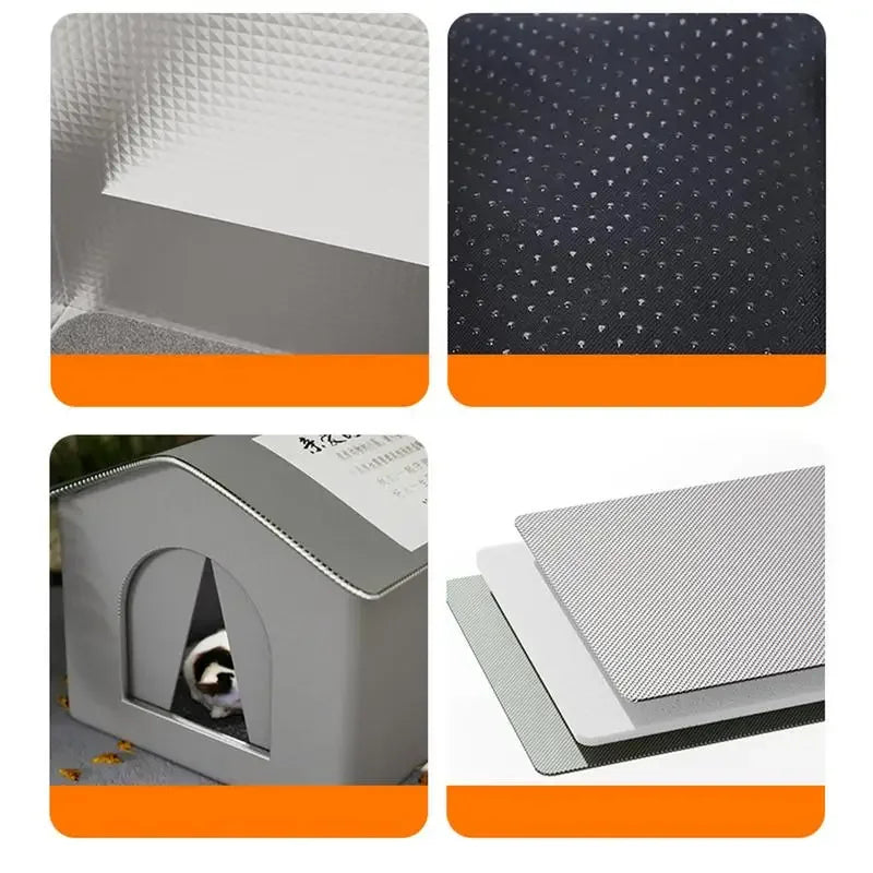 Cuccia per gatti randagi impermeabile, cuccia per gatti selvatici all'aperto, tenda per animali domestici chiusa, cuccia per animali domestici resistente al freddo, calda invernale per esterni - ITALYSALDI.IT