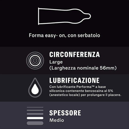 Durex RETARD X4 profilattici 6 conf.-24 ritardanti, preservativi, condom,condoms - ITALYSALDI.IT