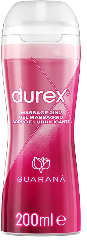 Durex Massage 2 in 1 Gel Lubrificante con Guaranà da 200ml x2 - ITALYSALDI.IT