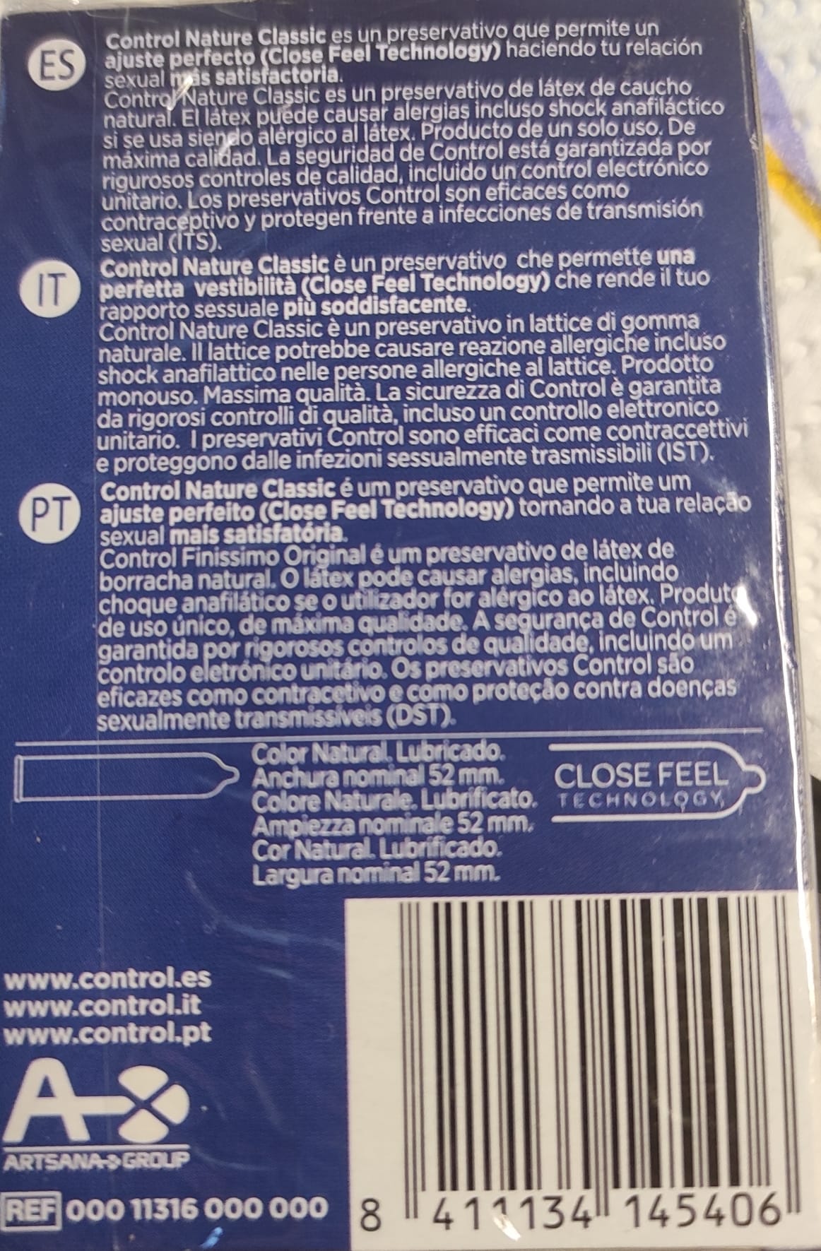 control preservativi nature box 6pz distributore - ITALYSALDI.IT