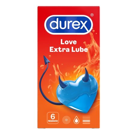 Durex Love extra Lube x6 -profilattici,condom - ITALYSALDI.IT