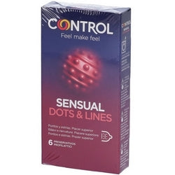 Control Sensual Dots & Line (ex Adapta Touch & Feel) - 6 pezzi